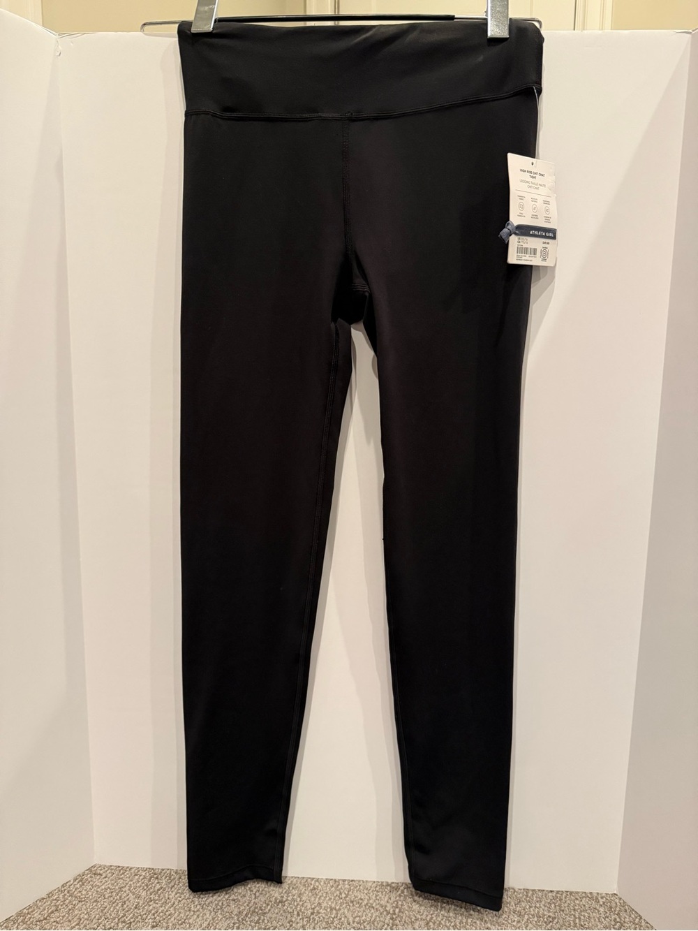 Athleta Girl High Rise Chit Chat Tights - Black Size XXL - NWT